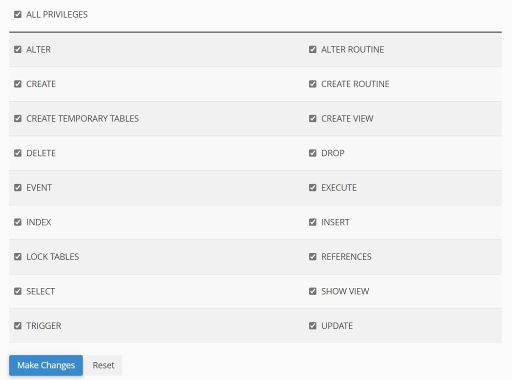 Create MySQL Database in cPanel