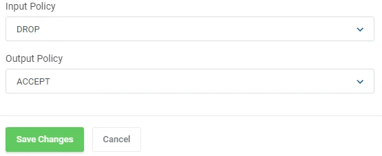 Configure an ISPConfig Firewall