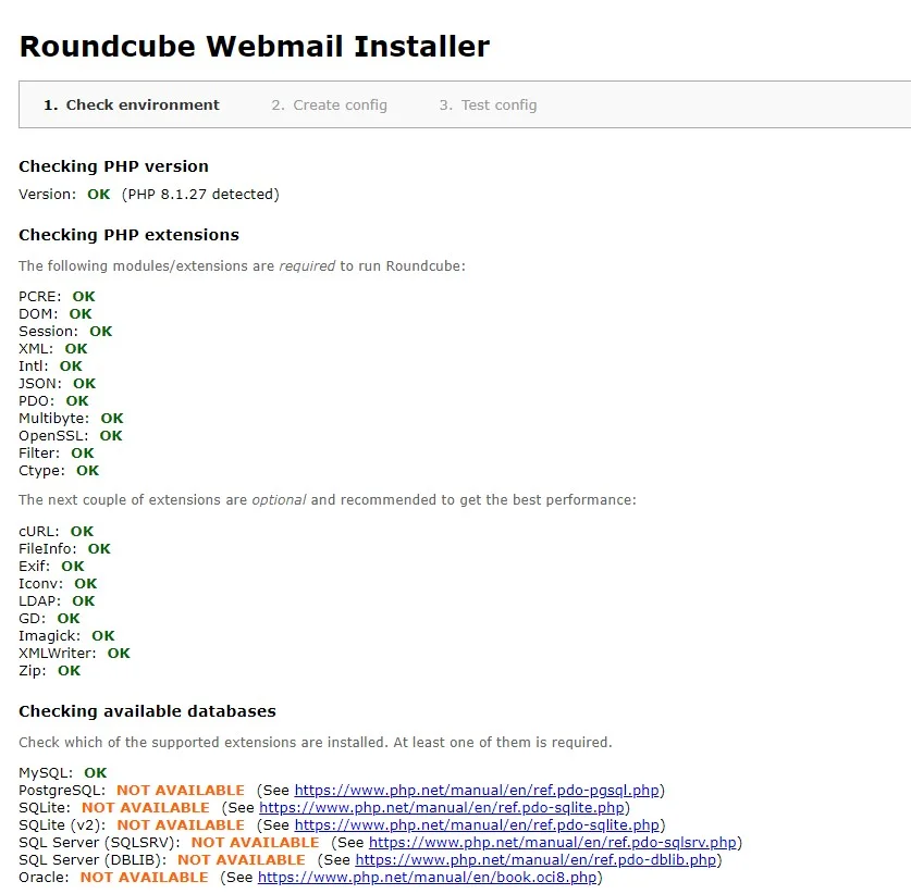 Install RoundCube Posfix