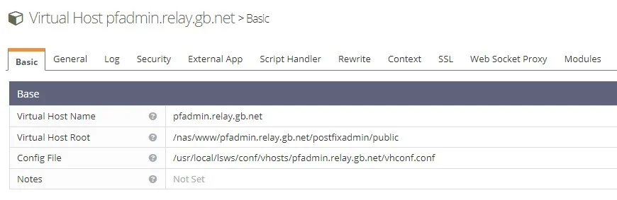 PostfixAdmin High Availability